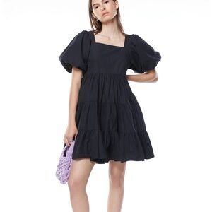 OAK + FORT Puff Sleeve Dress